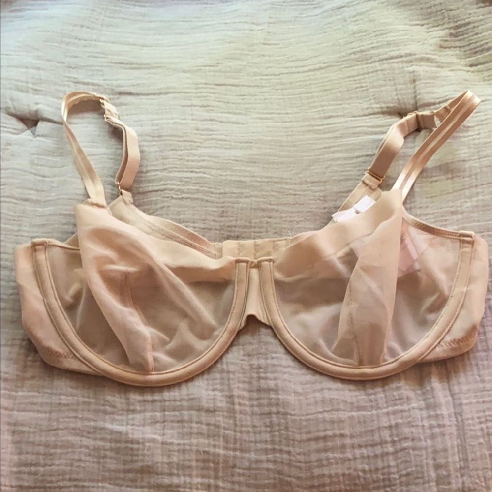 NWT Sheer Nude Bra